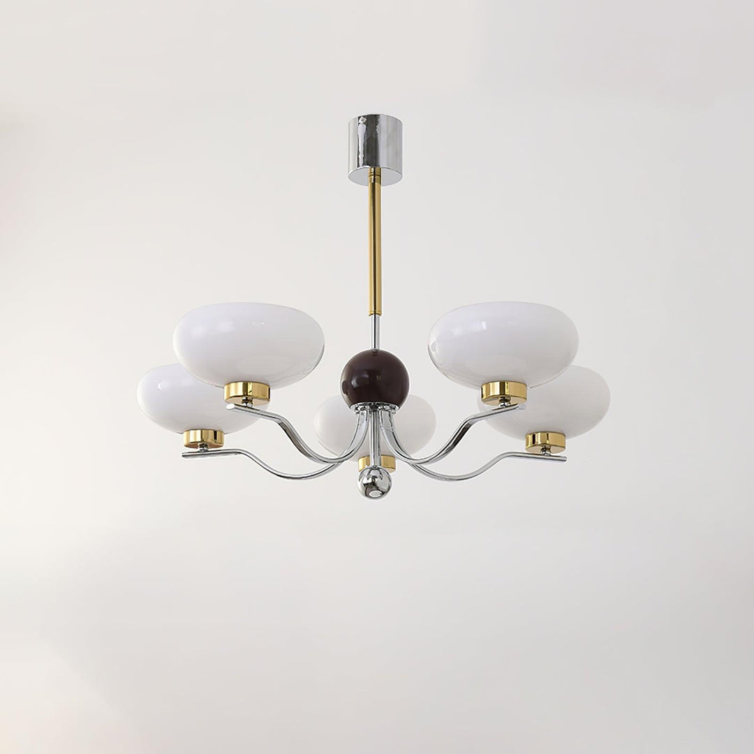 Medieval Glass Bowl Candelabrum Chandelier