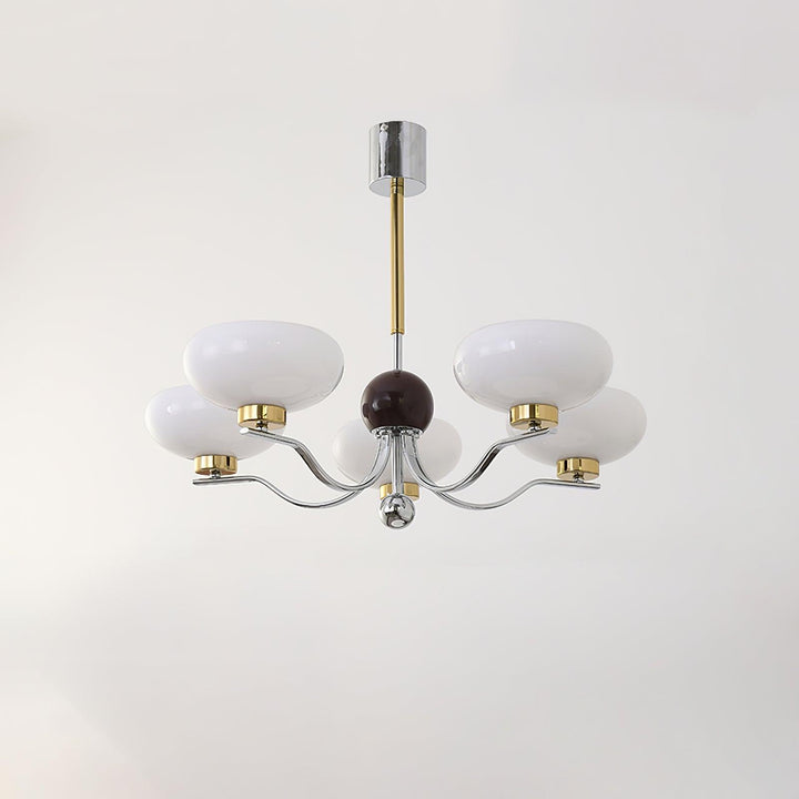 Medieval Glass Bowl Candelabrum Chandelier
