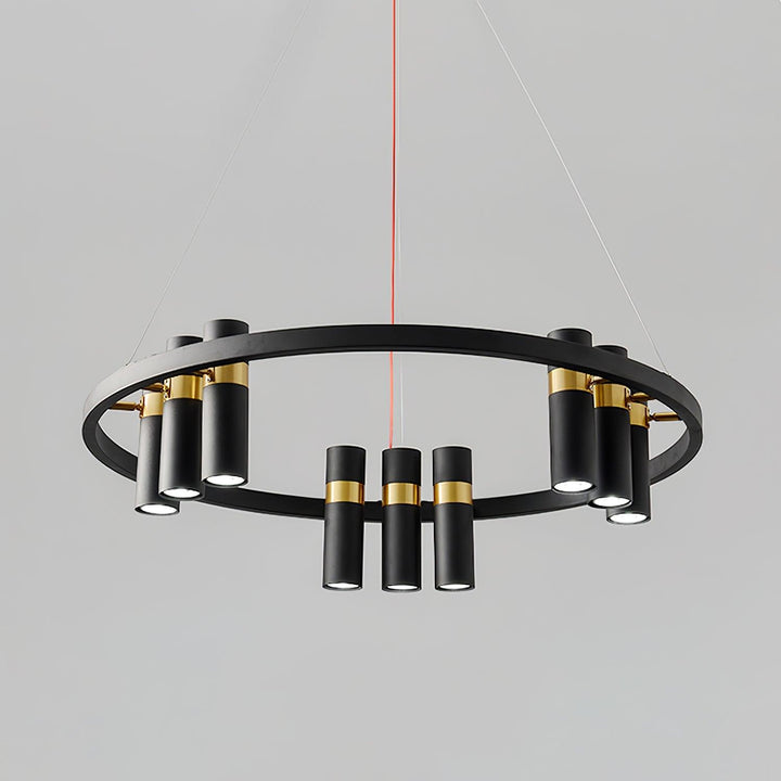 Black Mutil Pipe Chandelier