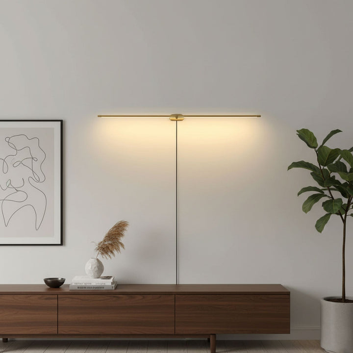 Minimalist Linear Plug-in Wall Lamp