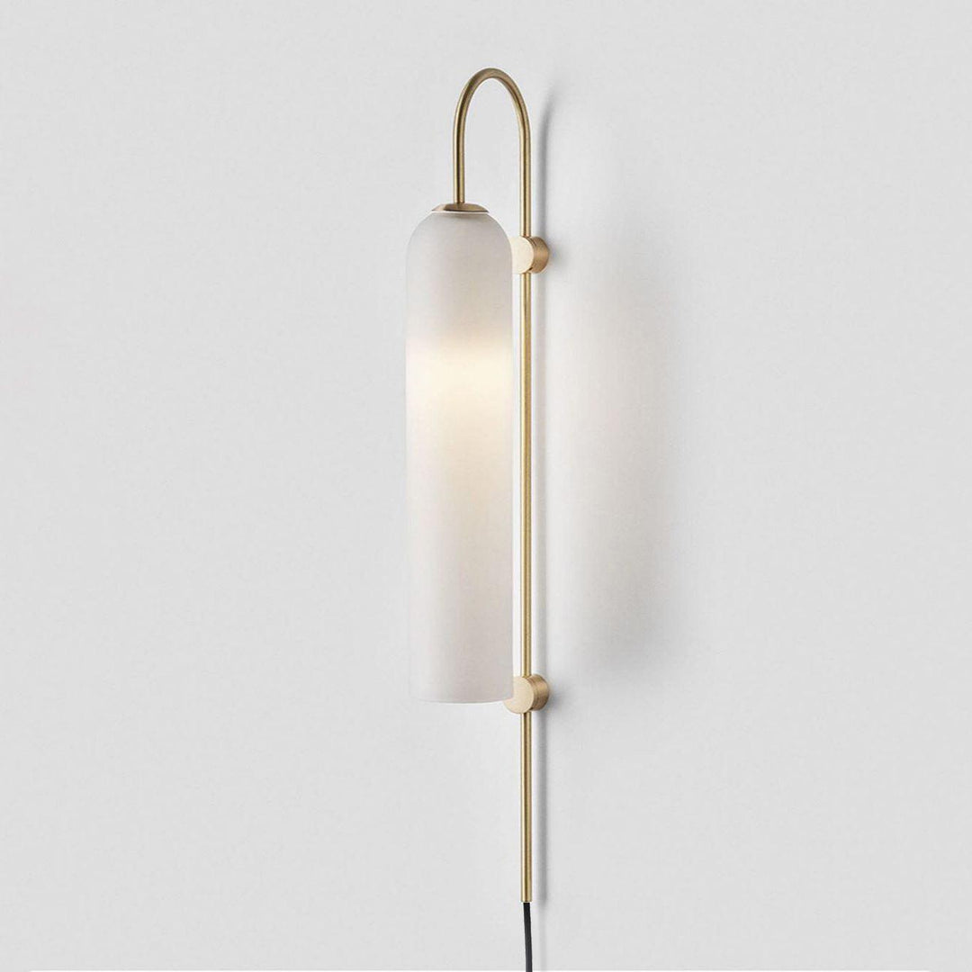 Modern Glass Plug-In Wall Lamp