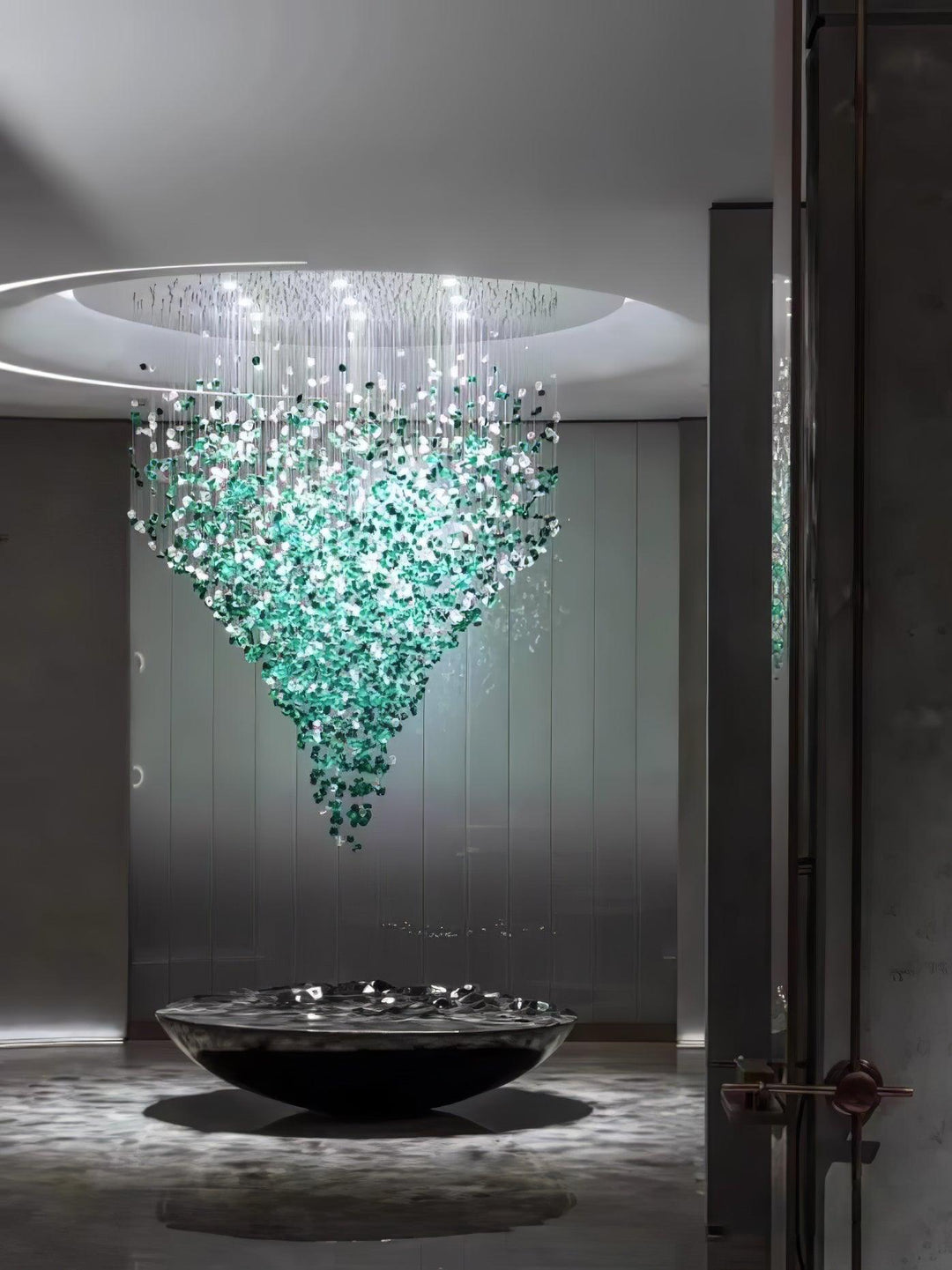 Multicolor Crystal Stone Electrolier Chandelier