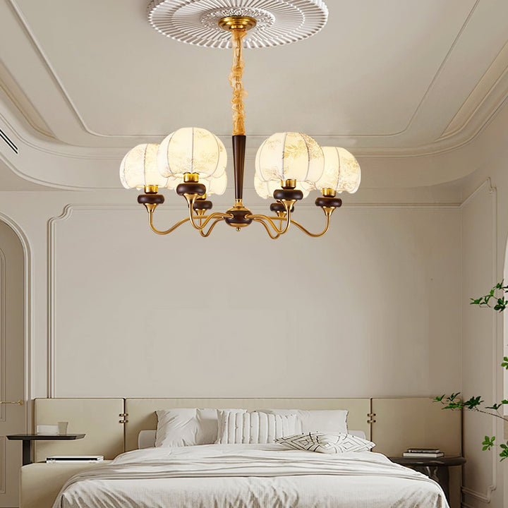 Mushroom Fabric Pendant light Chandelier