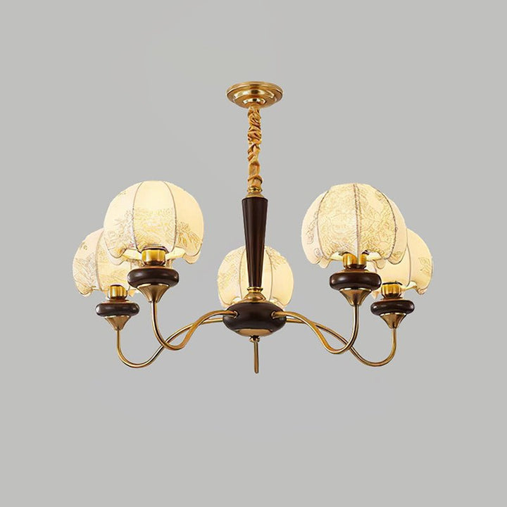 Mushroom Fabric Pendant light Chandelier