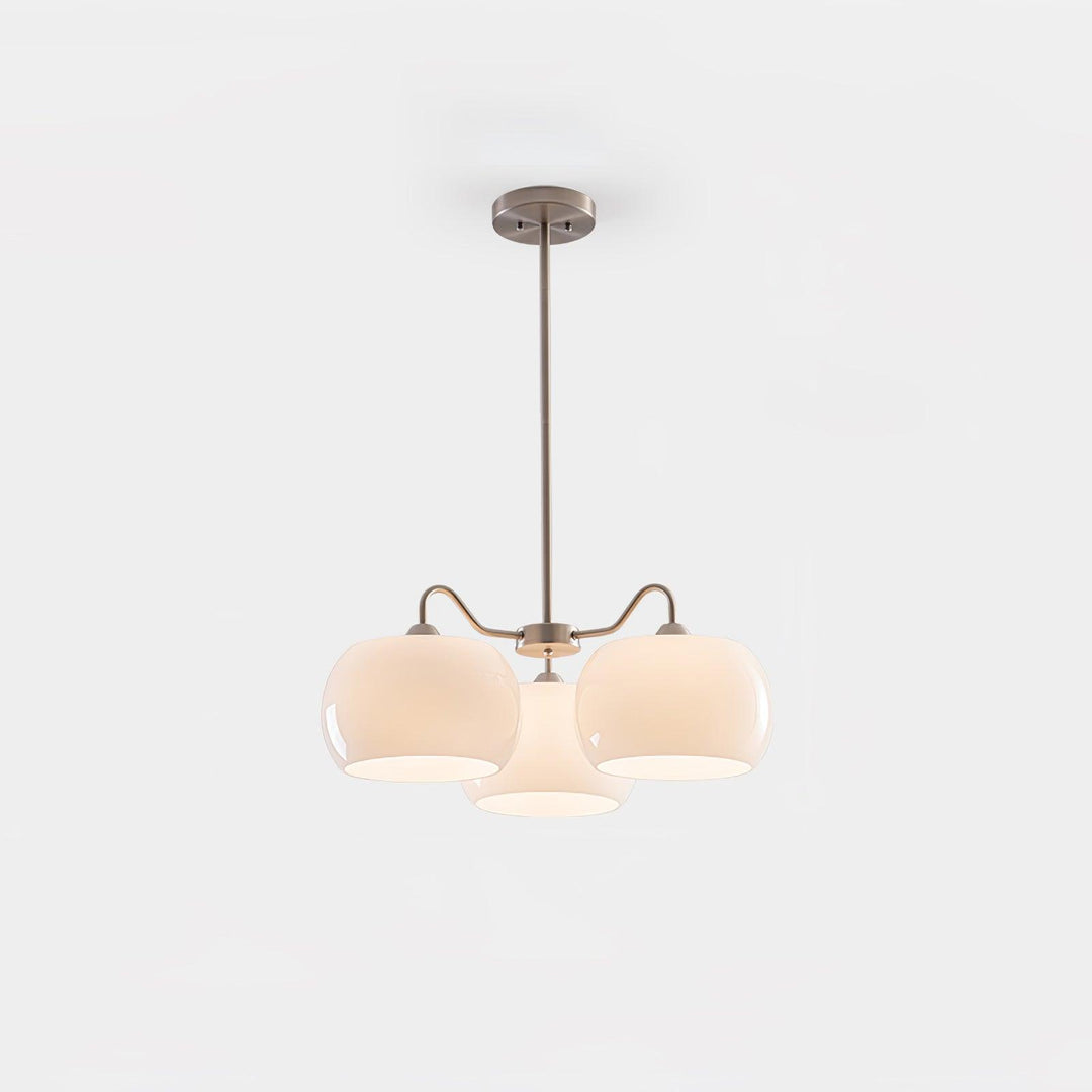 Nickel Glass Persimmon Ceiling fixture Chandelier