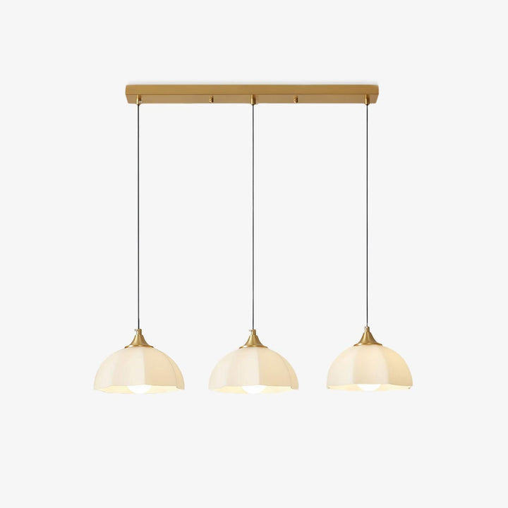 Octagonal Glass Bowl Ceiling fixture Chandelier
