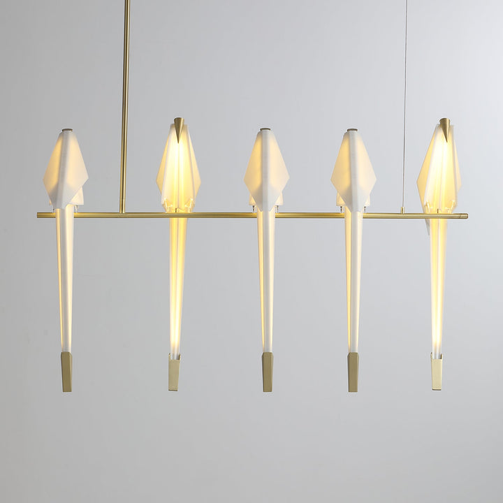 Paper Crane Bird LED Electrolier Chandelier