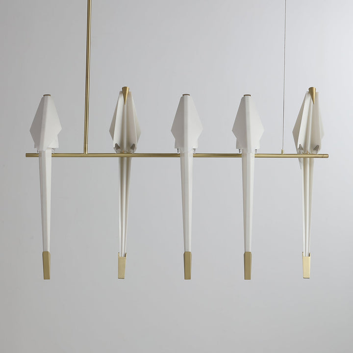 Paper Crane Bird LED Electrolier Chandelier