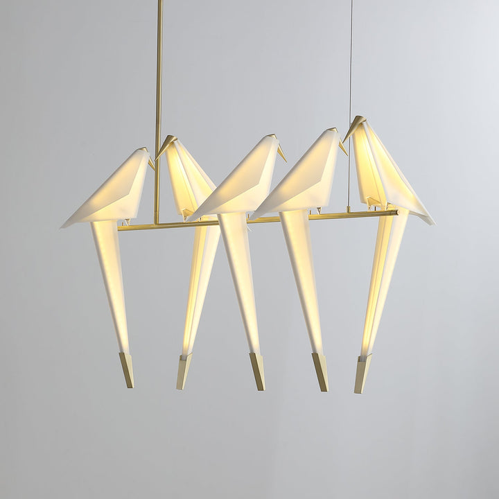 Paper Crane Bird LED Electrolier Chandelier