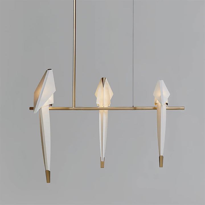 Paper Crane Bird LED Electrolier Chandelier