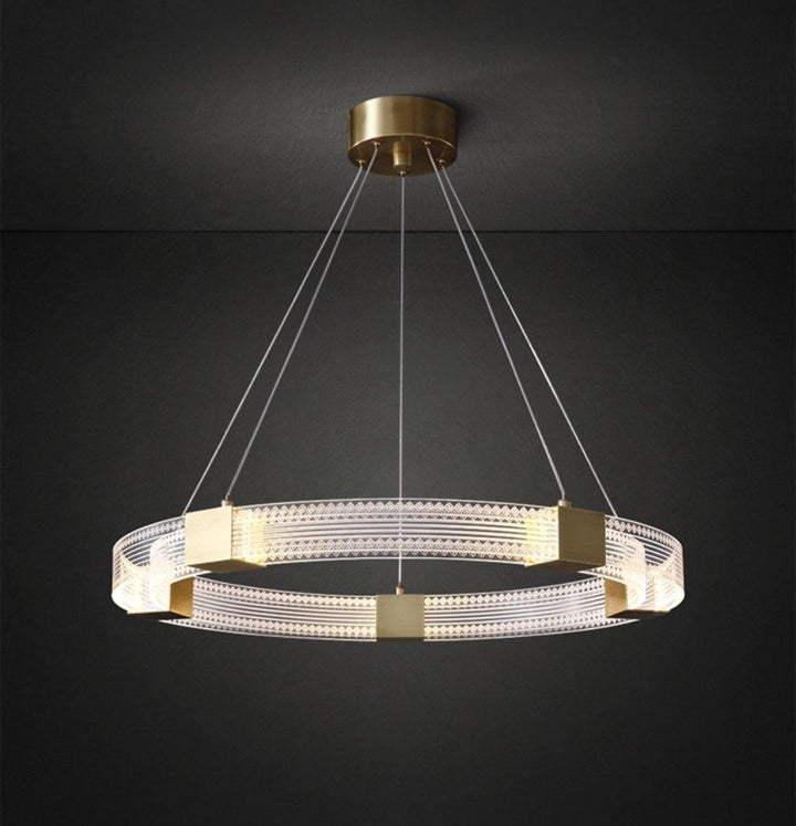 Parallel Ring LED Electrolier Chandelier