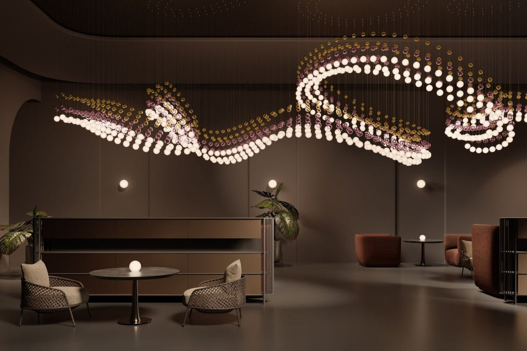 Pearl Curtain Customize Chandelier