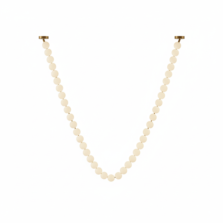 Pearl Glass Necklace Balls Chandelier