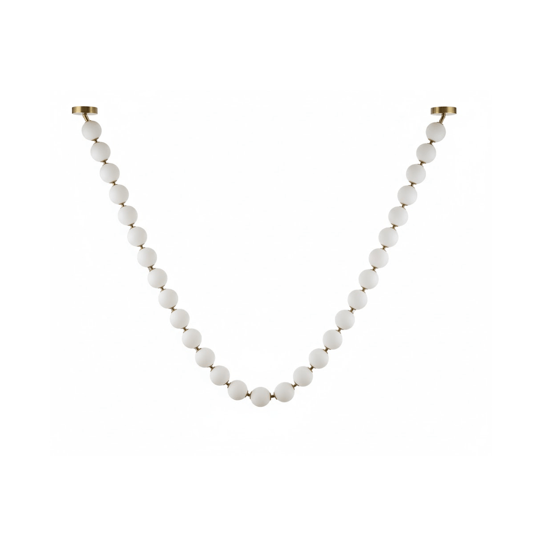 Pearl Glass Necklace Balls Chandelier
