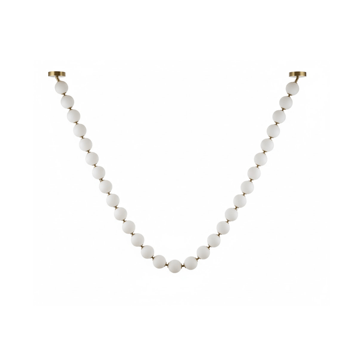 Pearl Glass Necklace Balls Chandelier