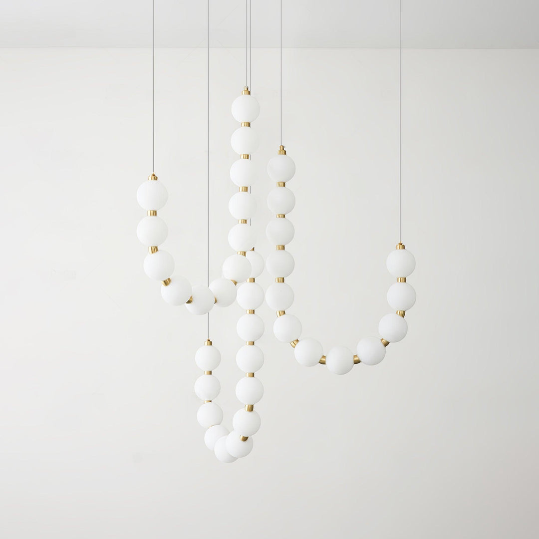 Acrylic Pearl Necklace Chandelier