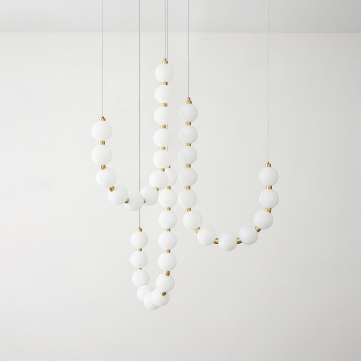 Acrylic Pearl Necklace Chandelier