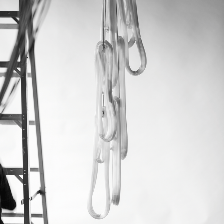 Pearlescent Filament Chandelier