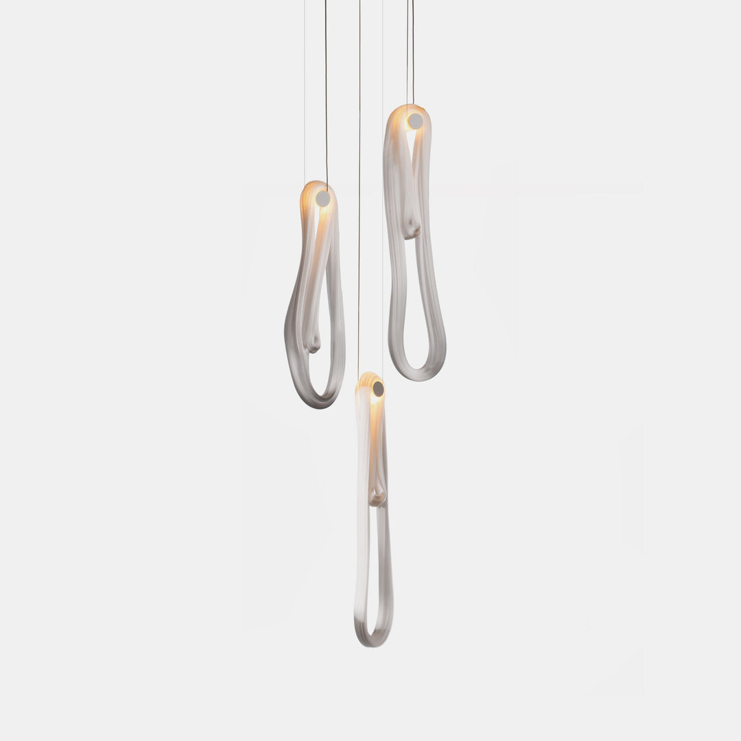 Pearlescent Filament Chandelier