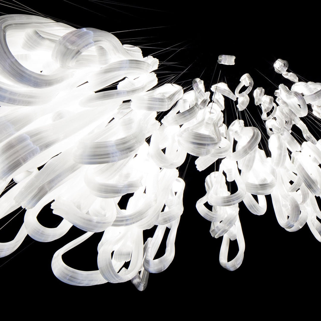 Pearlescent Filament Chandelier