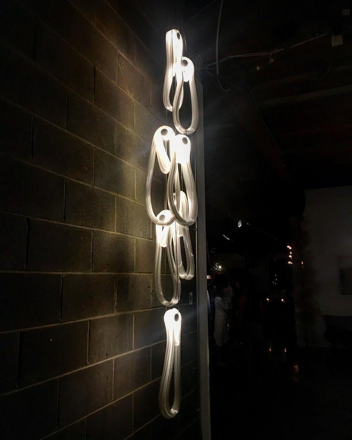 Pearlescent Filament Chandelier