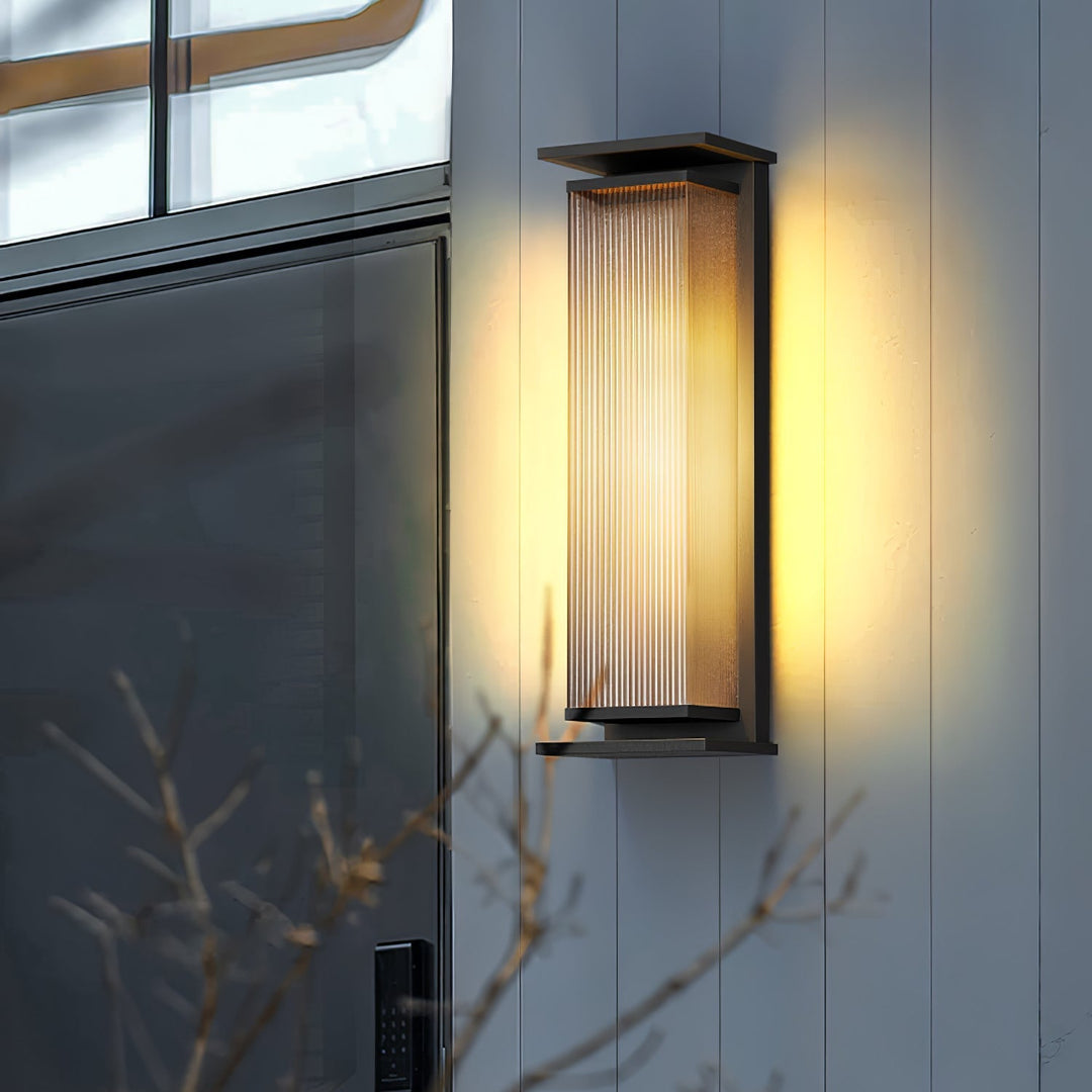 Rectangular Box Outdoor Sconce Wall Lamp