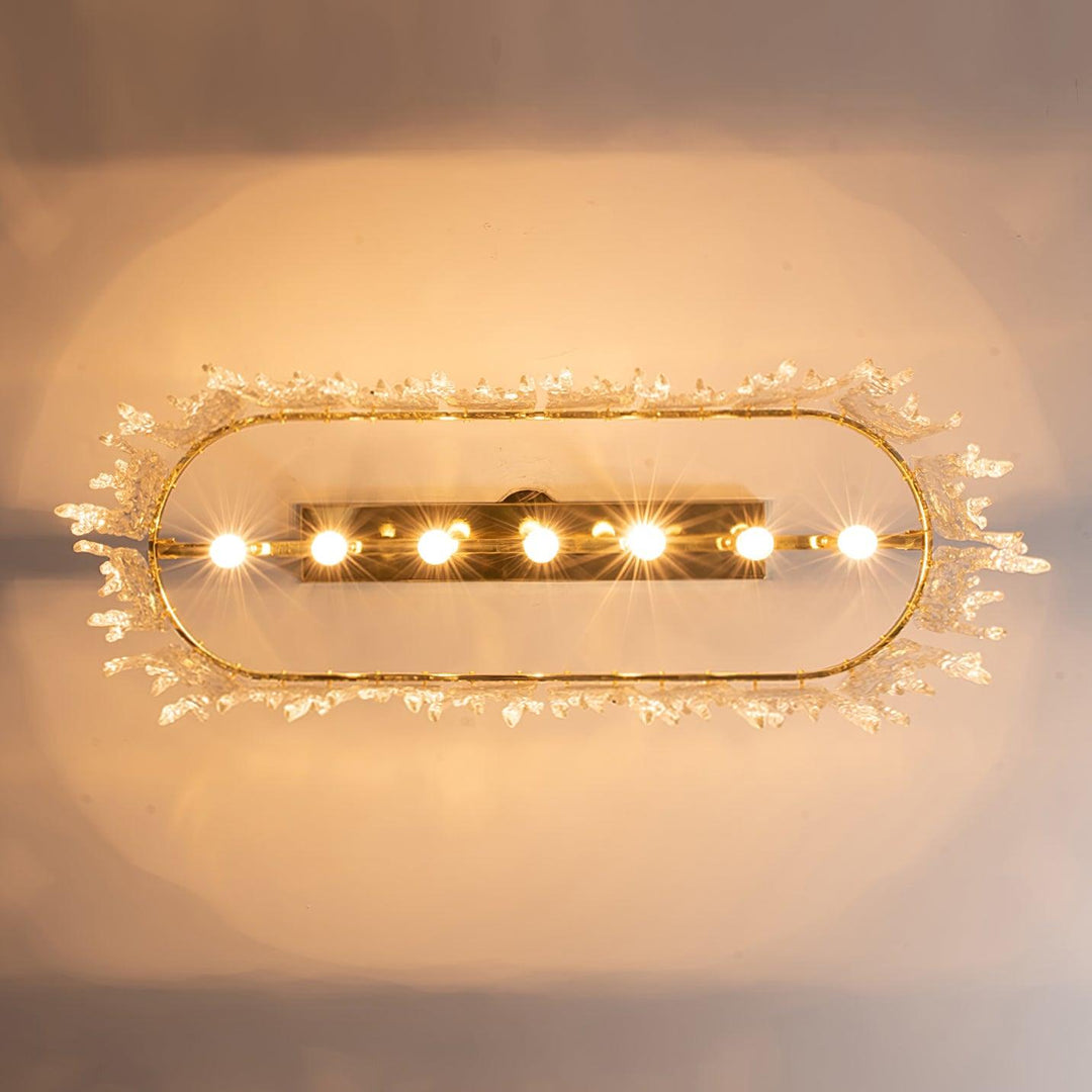 Rectangular Icicle Glass Ceiling fixture Chandelier