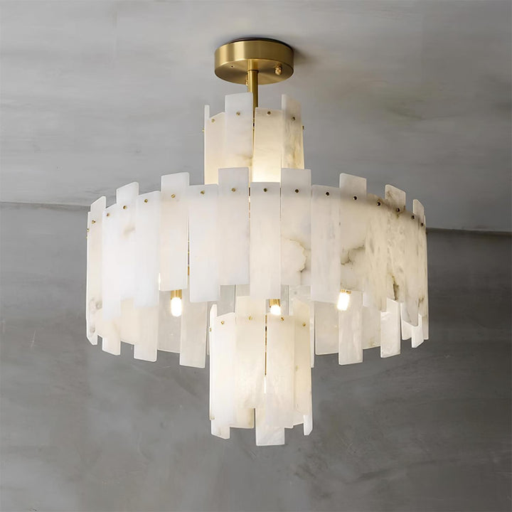 Regina Alabaster Gasolier Chandelier