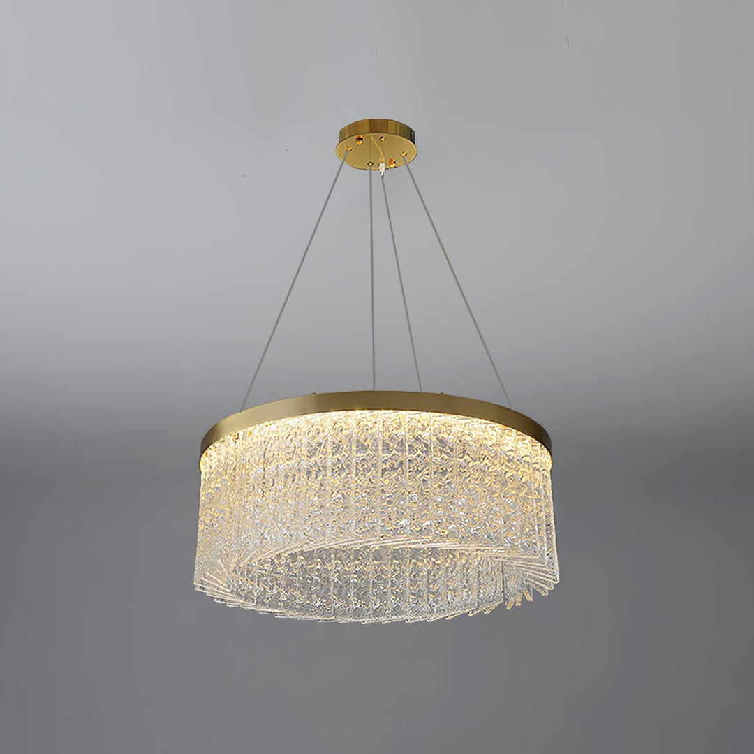 Round Halo Crystal Ceiling fixture Chandelier