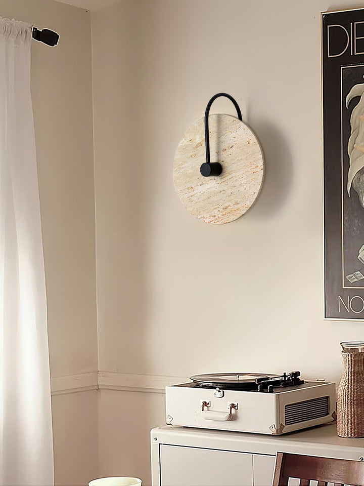 Round Travertine Wall-mounted light Wall Lamp