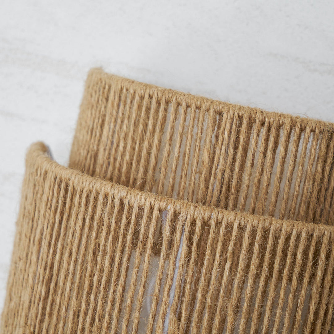 Rustic Weave Wall Lamp