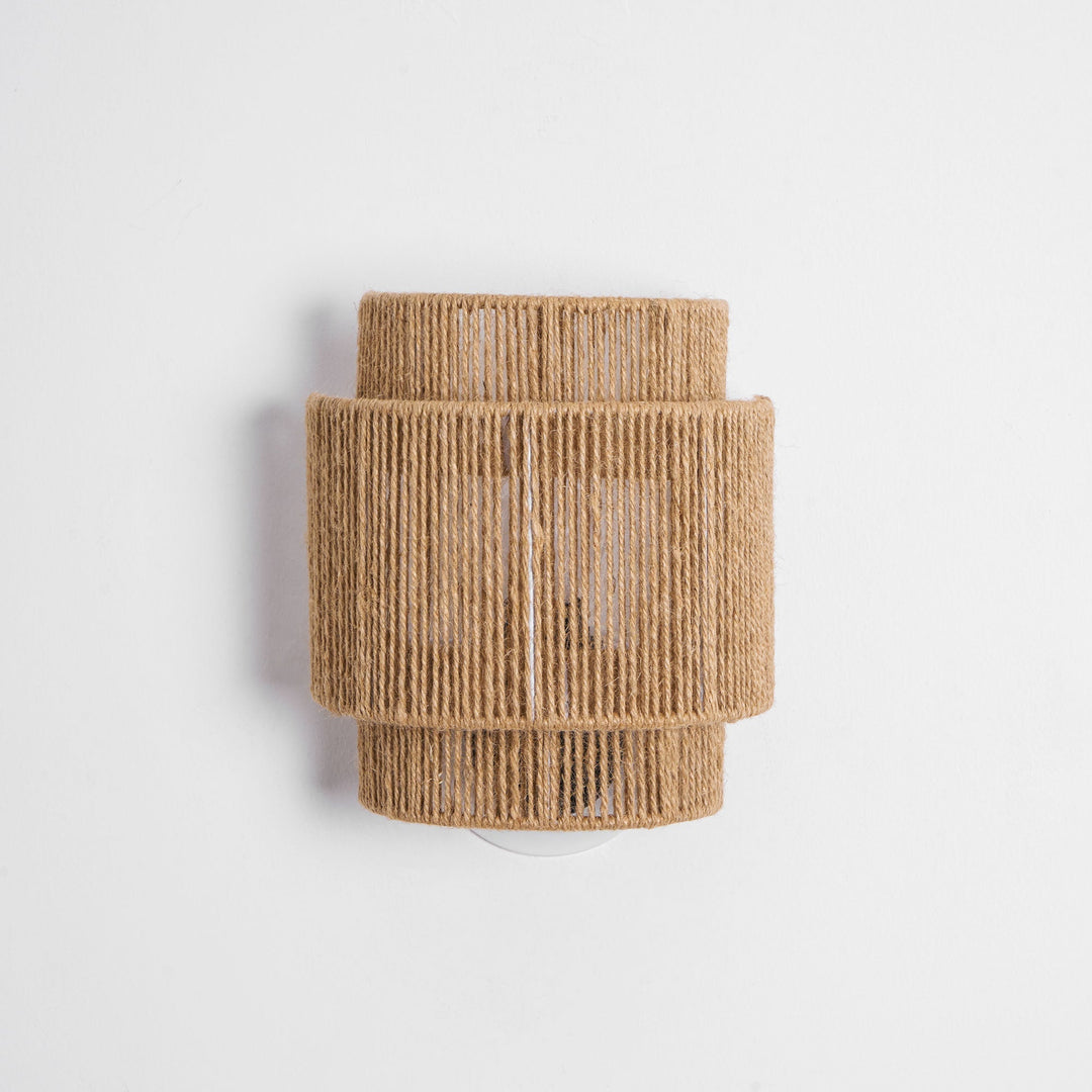 Rustic Weave Wall Lamp
