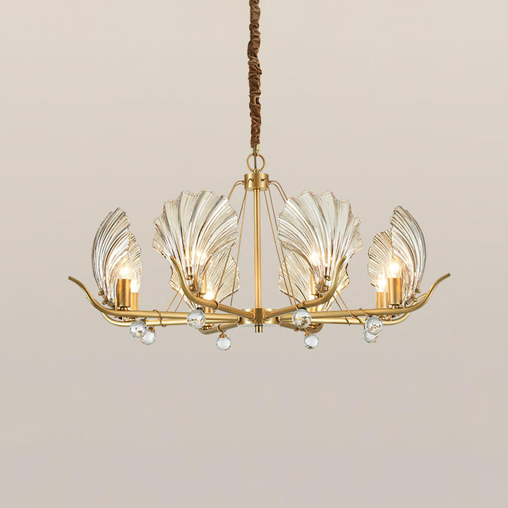 Shell Crystal Crown Chandelier