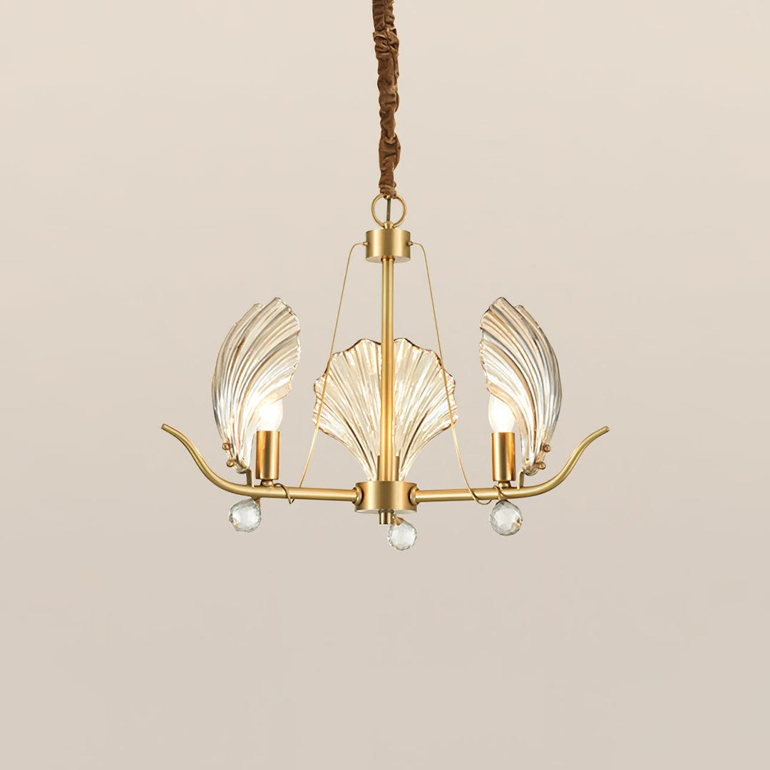 Shell Crystal Crown Chandelier