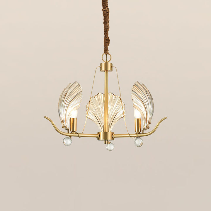 Shell Crystal Crown Chandelier
