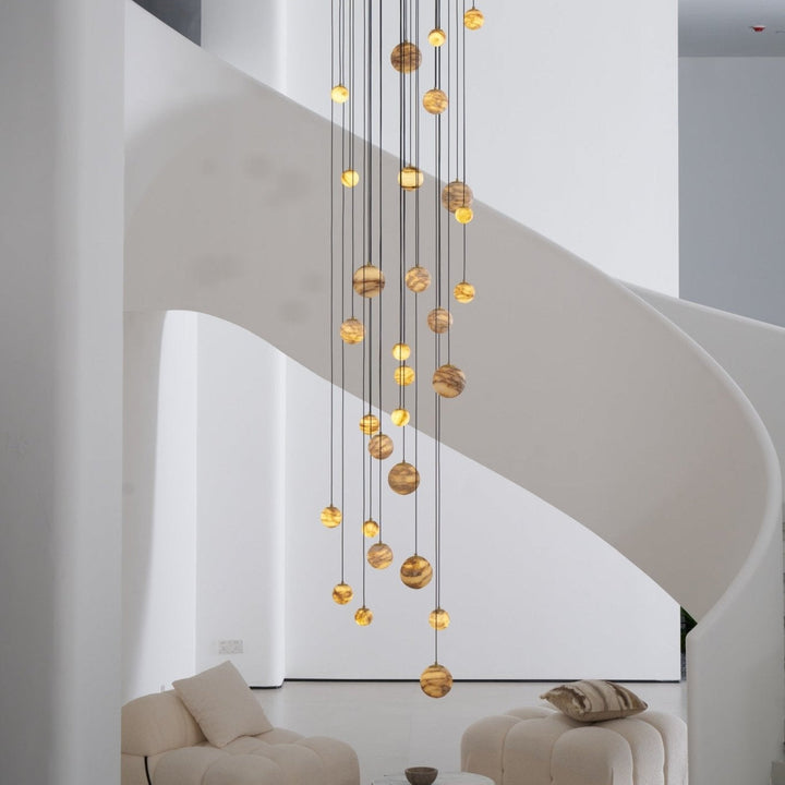 Sultana Alabaster Cluster Chandelier