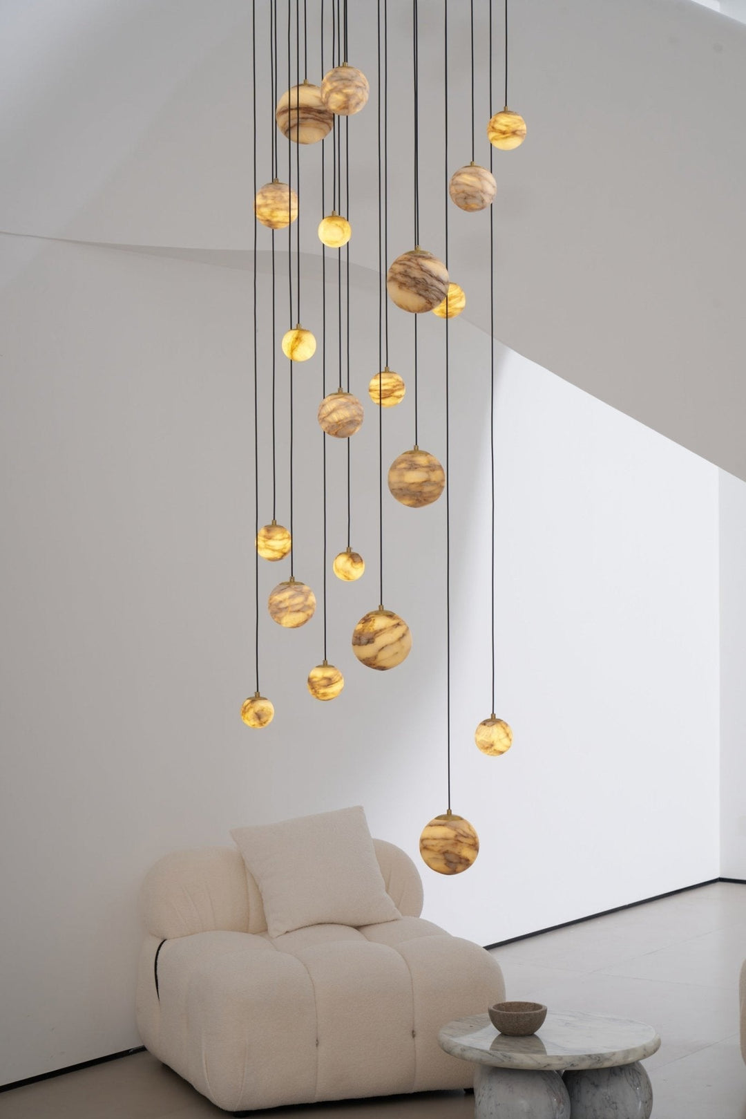 Sultana Alabaster Cluster Chandelier