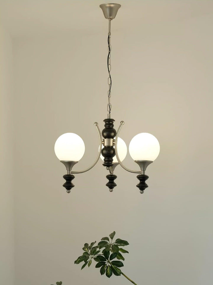 Tina Wooden Crown Chandelier