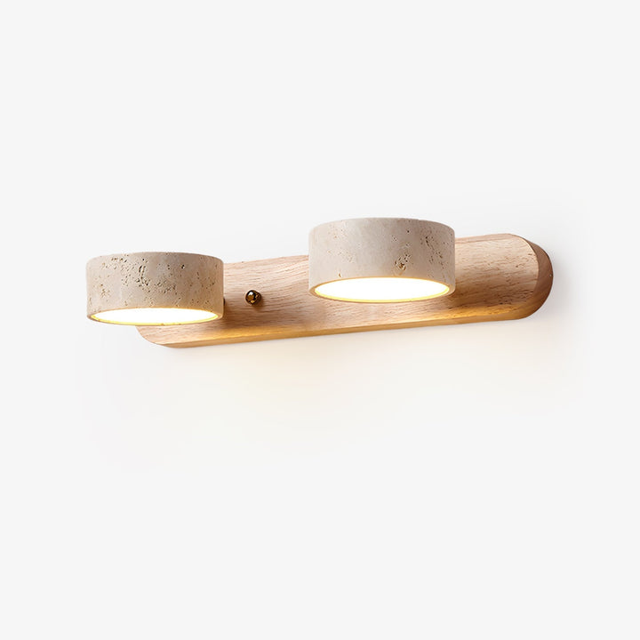 Travertine Duo Rechargeable Wall Light