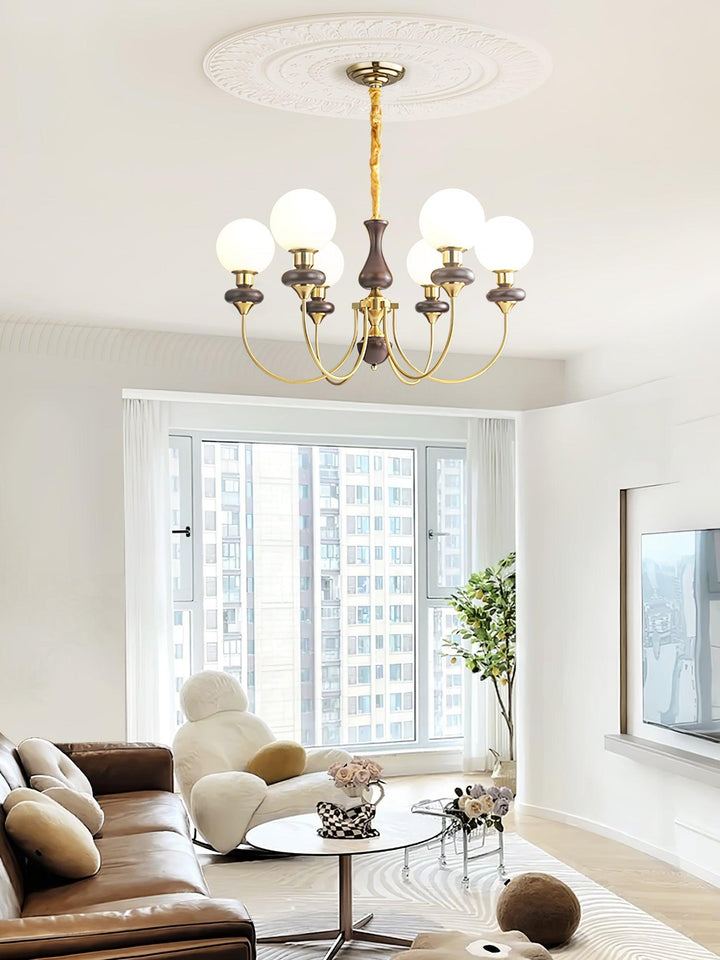 Retro Monique Gasolier Chandelier