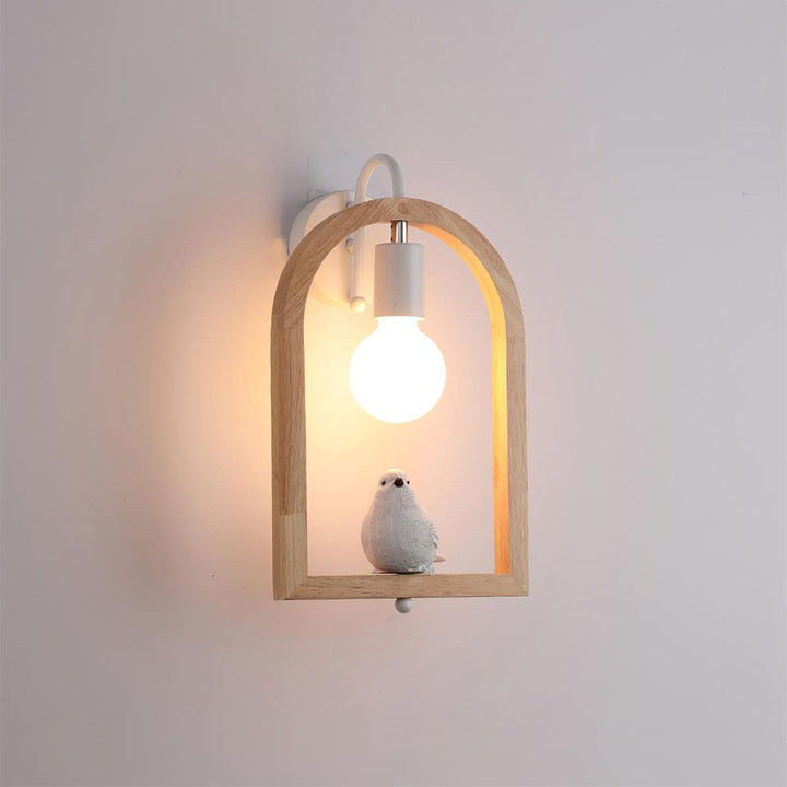 Wood Bird Resin Wall-mounted light Wall Light